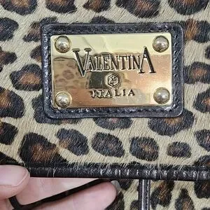 Valentina | Bags | Valentina Black Leather Backpack Cheetah  display picture 2
